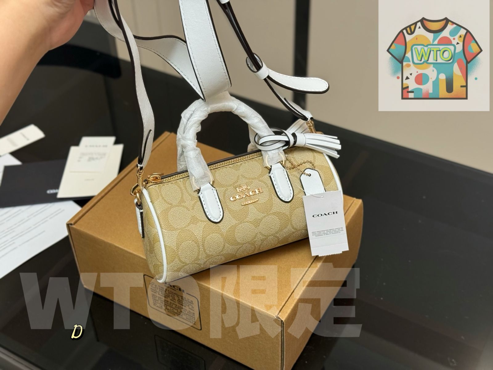 WTO通販 Coach コーチ レイシーペンホルダーバッグシリーズ 幾何学的なデザインが特徴的1-WTO輸入-KCF41