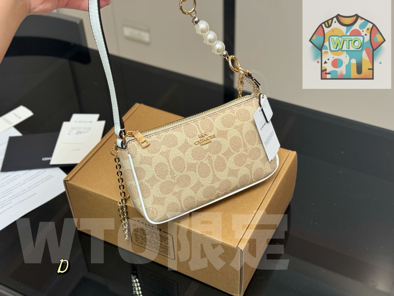 WTO通販 Coach コーチ ノリタ19マージャンバッグシリーズ 長めの肩帯を自作 で使い勝手が良い1-WTO輸入-HQI78