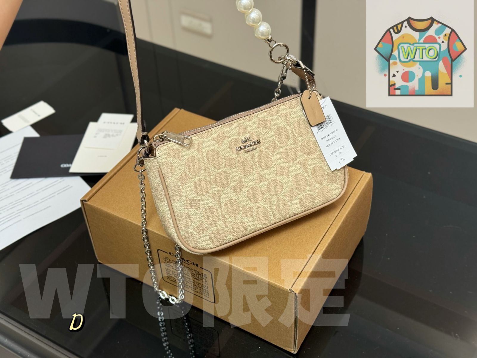 WTO通販 Coach コーチ ノリタ19マージャンバッグシリーズ 長めの肩帯を自作 で使い勝手が良い1-WTO輸入-UBG 63