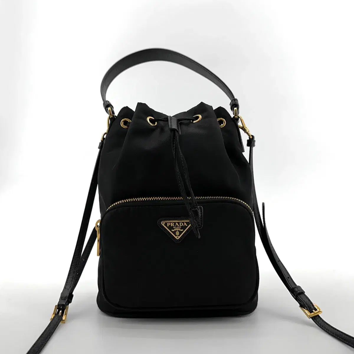 デパート PRADA リナイロン ポコノ バケットバッグ 1bh038