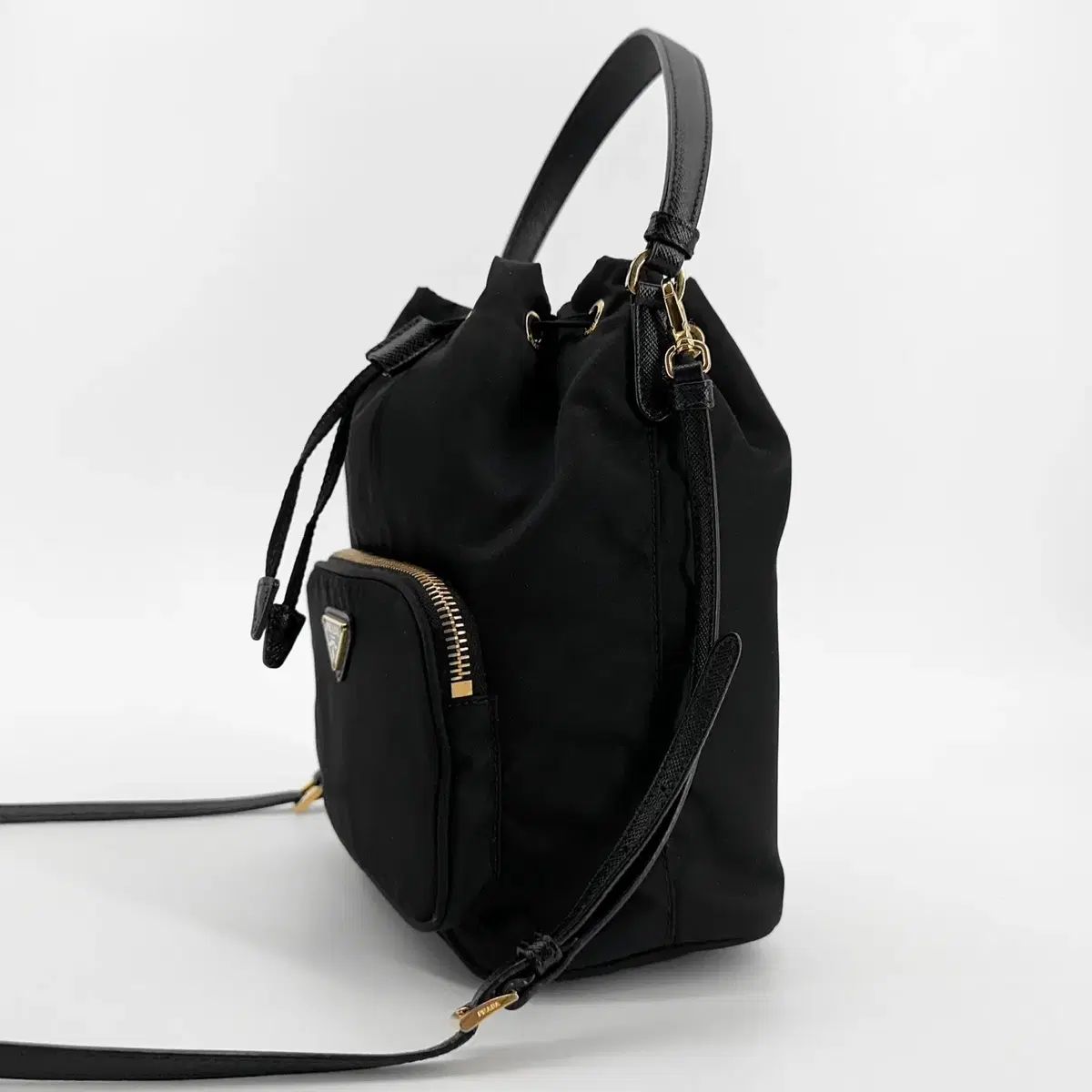  デパート PRADA リナイロン ポコノ バケットバッグ 1 bh 038 メッセンジャーバッグ ショルダーバッグ