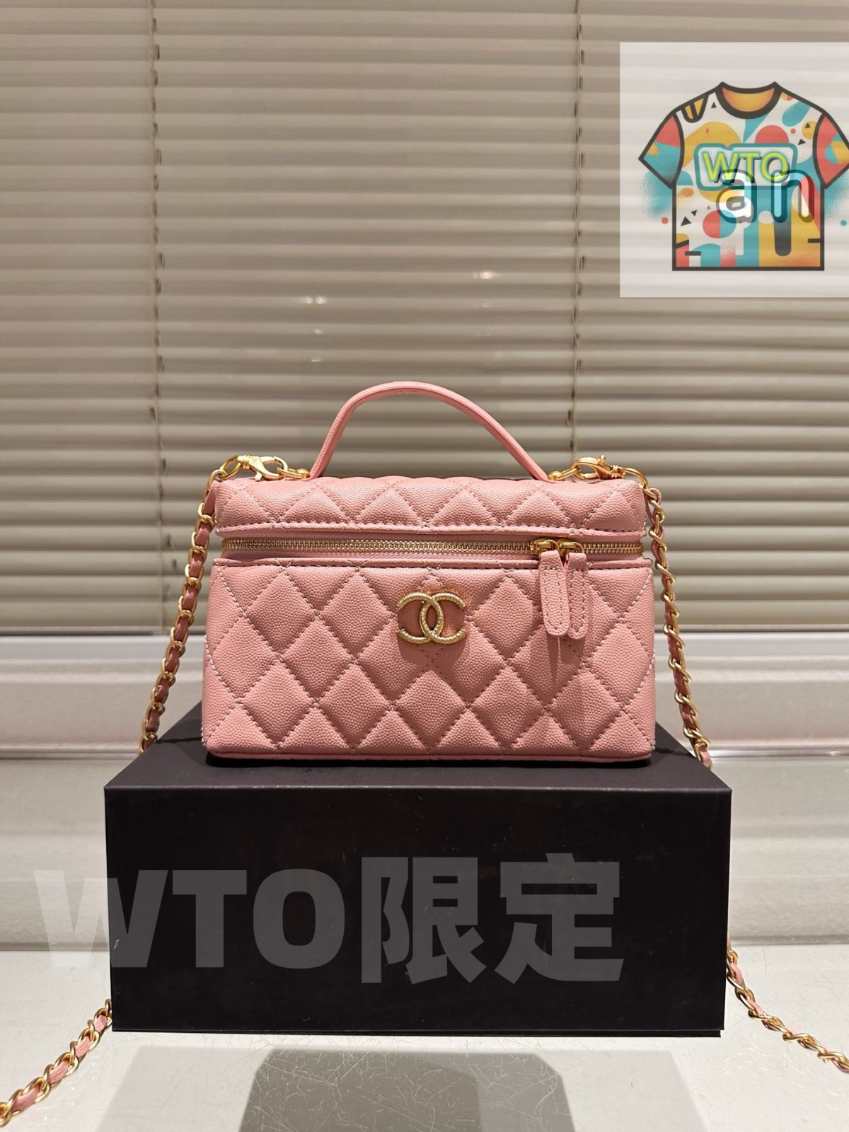 WTO通販 Chanel シャネル 25c ハンドルボックスバッグ 怠惰で気ままで 持ちやすい1-WTO輸入-MMQ71
