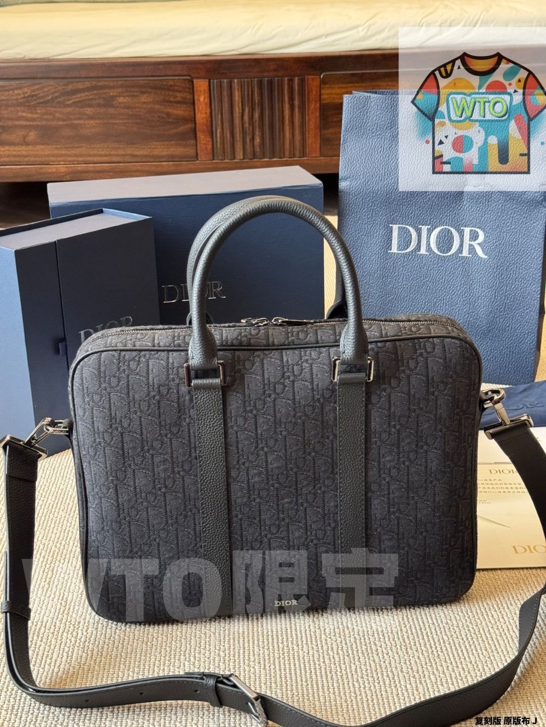 WTO通販 DIOR ディオール ブリーフケースシリーズ 提花布素材で触感が心地よい1-WTO輸入-XXU22