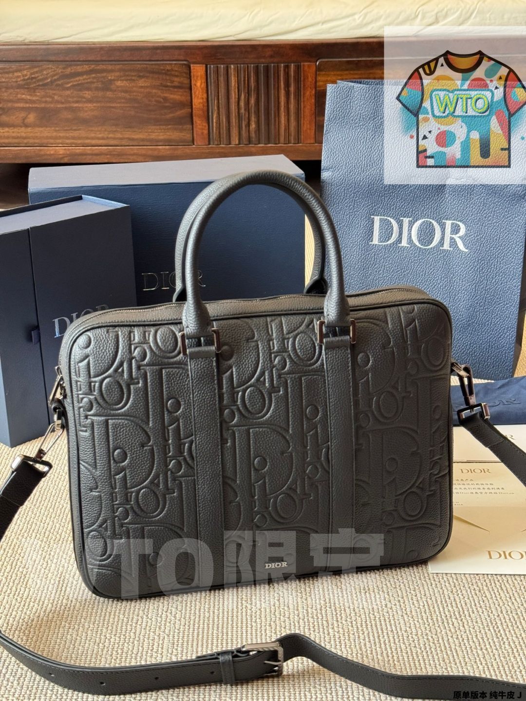 WTO通販 DIOR ディオール レザーブリーフケースシリーズ 真皮素材で触感が心地よい1-WTO輸入-AQH74