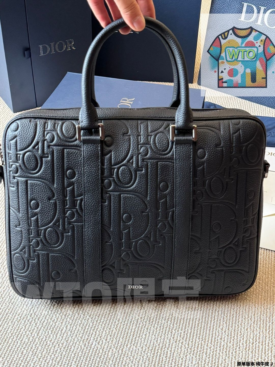 WTO通販 DIOR ディオール レザーブリーフケースシリーズ 真皮素材で触感が心地よい1-WTO輸入-AQH74 GINKGOPHARMACY_COM