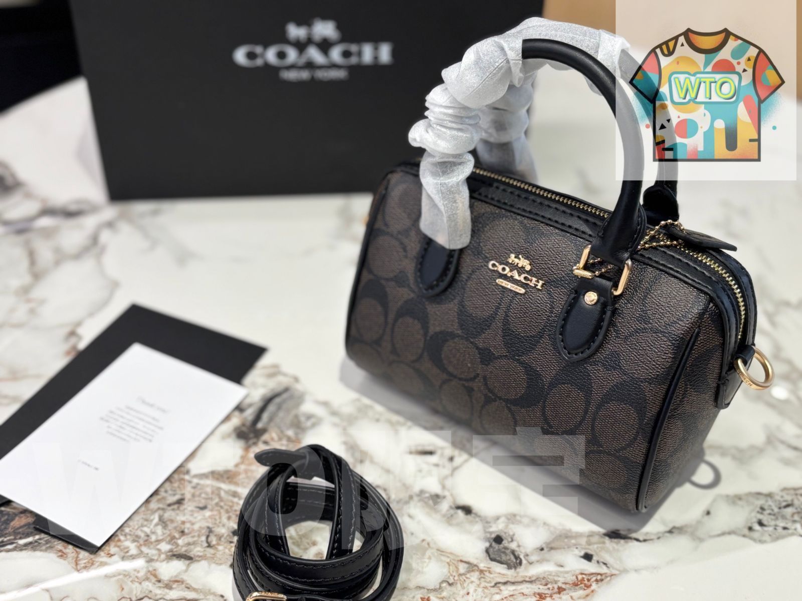 配送商品は通常配送無料。 WTO通販 Coach コーチ ミニローワンシリーズ YKK五金と精致な素材を採用1-WTO輸入-CYW27