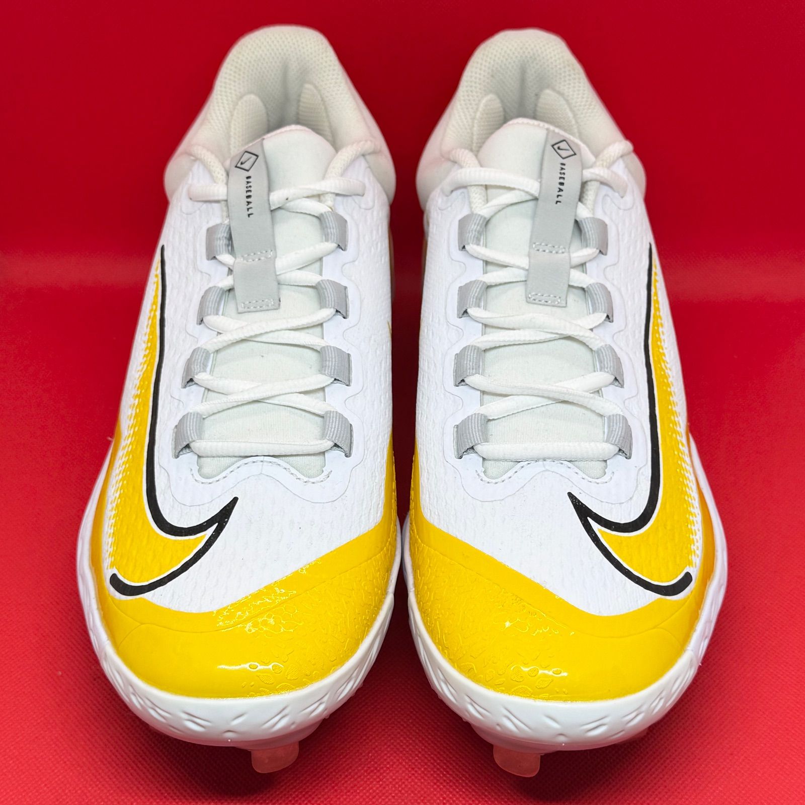  ナイキ 野球スパイク アルファハラチエリート４ ホワイト×イエロー 29 cm スパイク シューズ