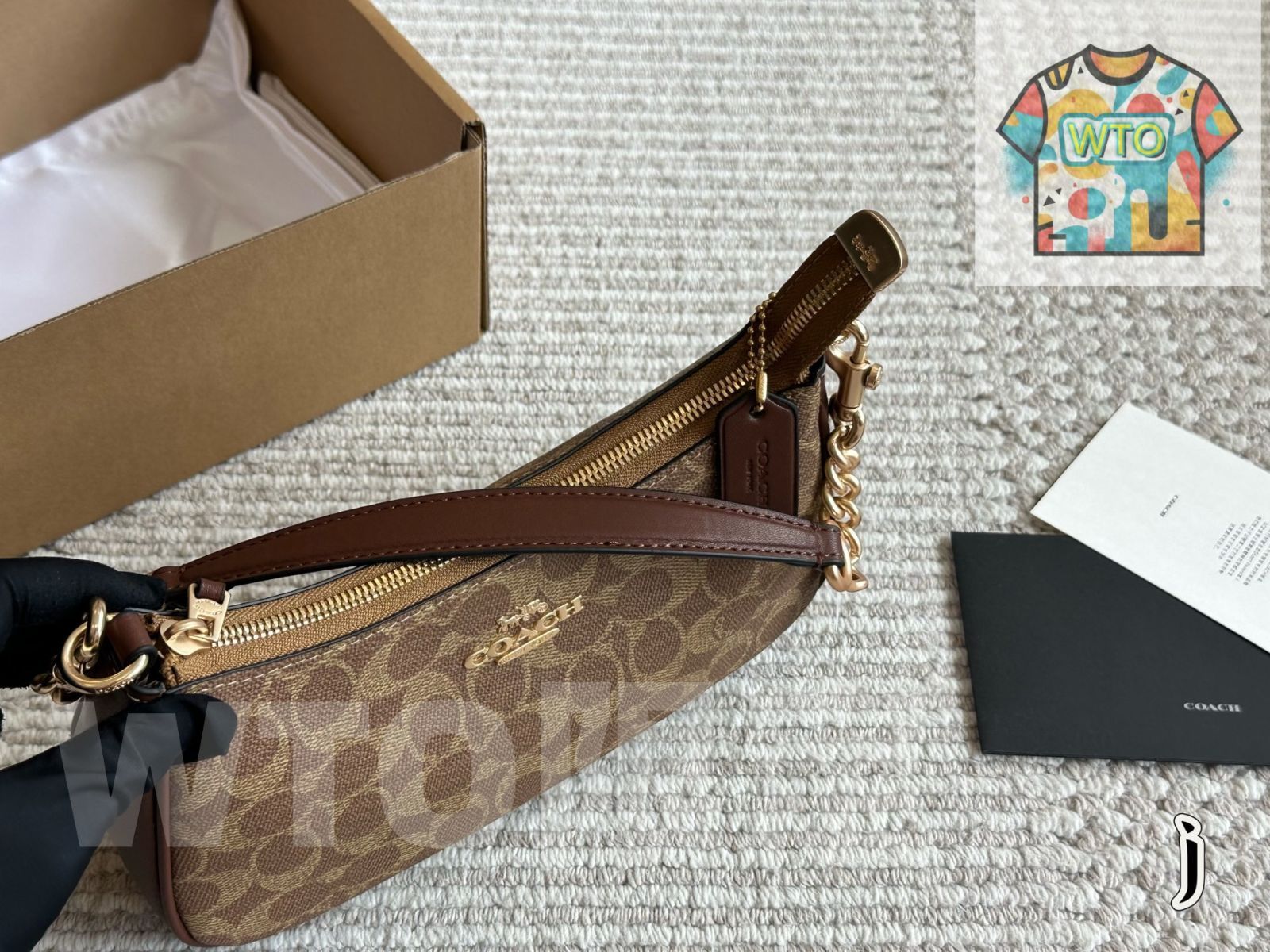 WTO通販 Coach コーチ テリーアームバッグシリーズ 五金が再度アップグレードされた1-WTO輸入-QPP97