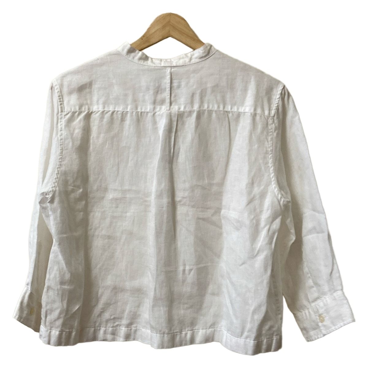 MargaretHowell マーガレットハウエル 七分袖シャツブラウス サイズ2 M レディース - 白 麻