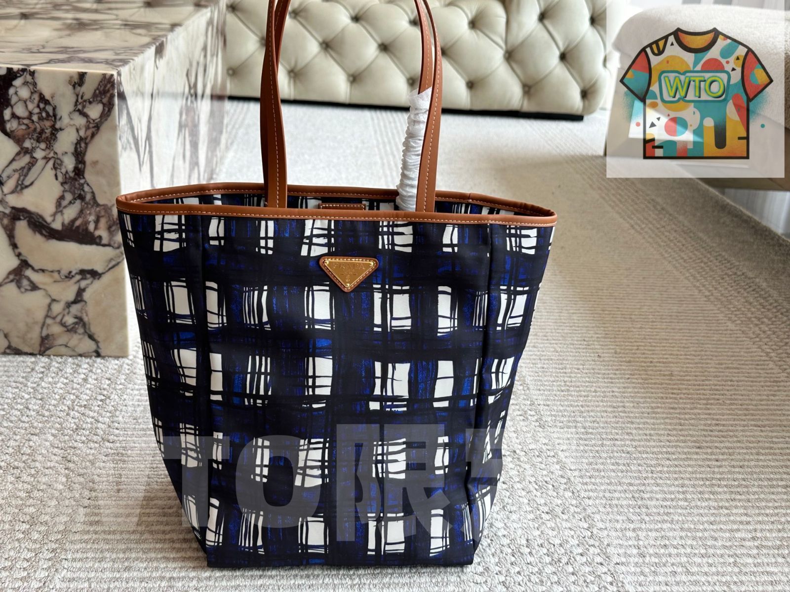 WTO通販 Prada プラダ リサイクルナイロンショッピングバッグシリーズ 大容量で耐久性に優れる1-WTO輸入-WIW01