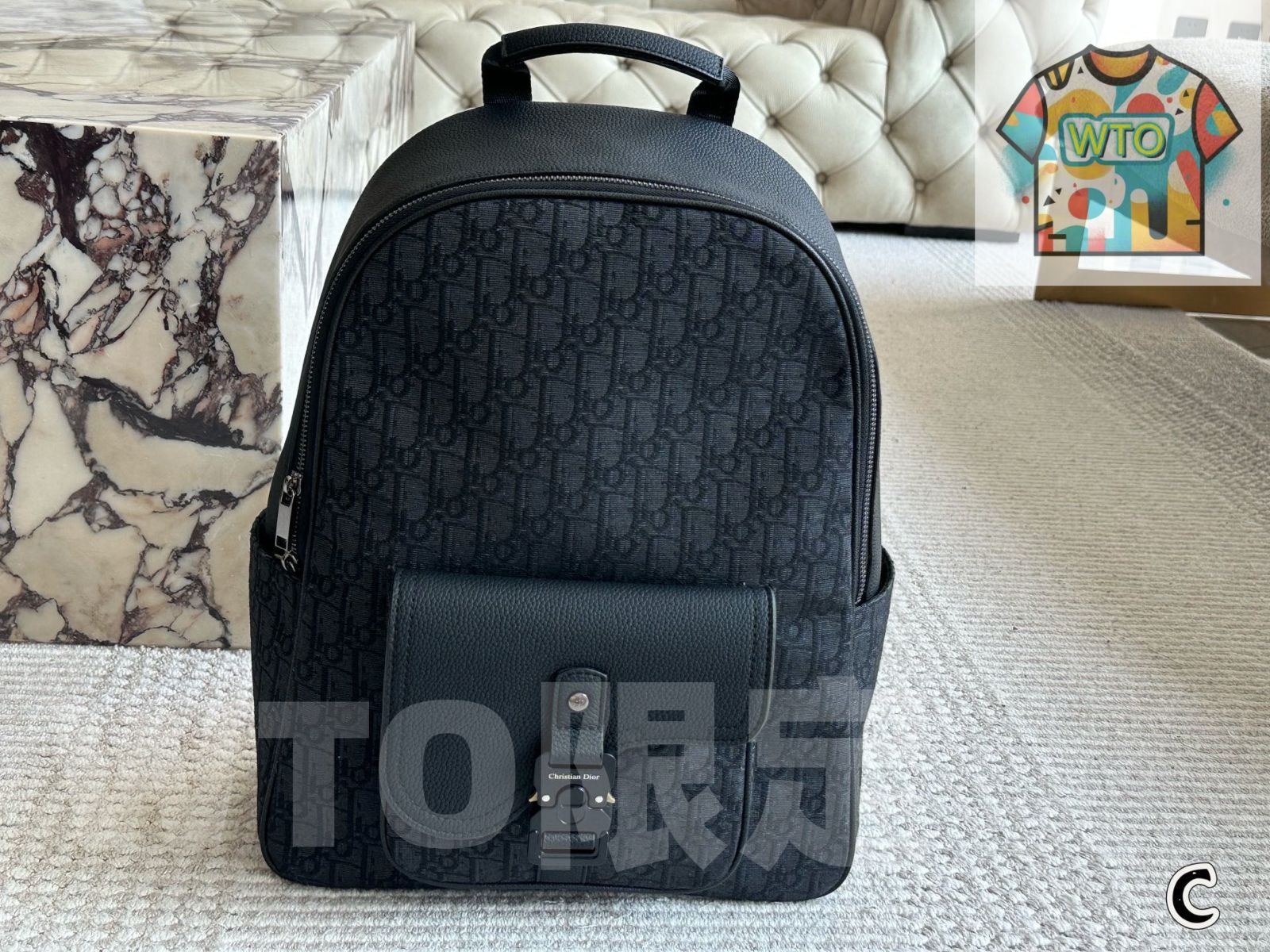 WTO通販 Dior ディオール ノーマルバッグシリーズ オブリーク柄の刺繍が質感を高める1 WTO輸入 NWB 65