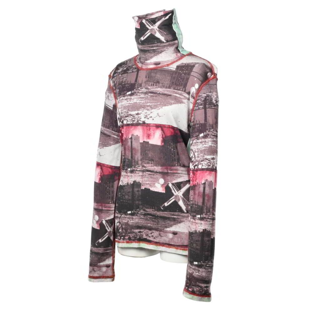  Jean-Paul GAULTIER City Street プリント タートルネック カットソー 長袖 Tシャツ カットソー