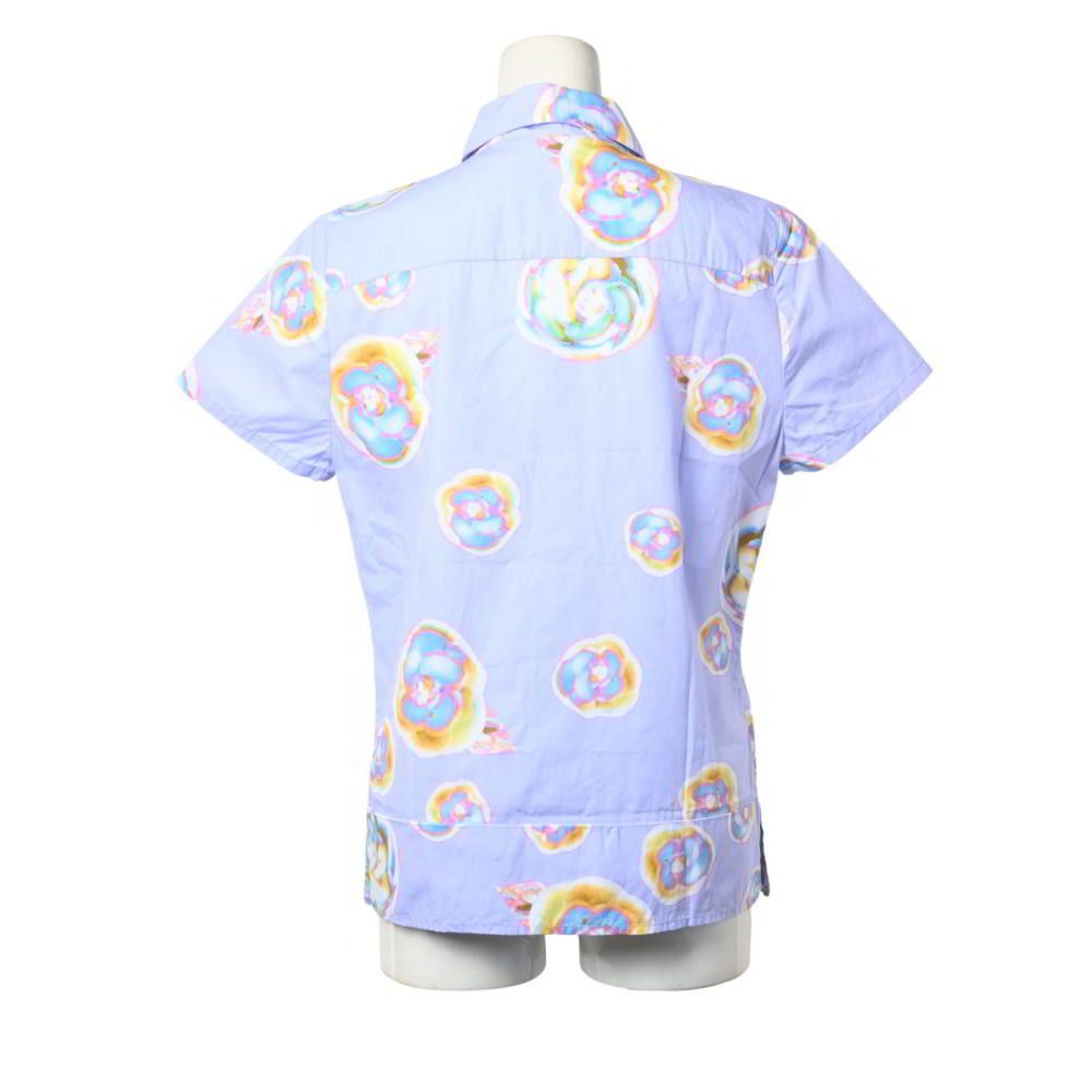 CHANEL 00S P11299V06843 カメリアプリント 半袖 シャツ