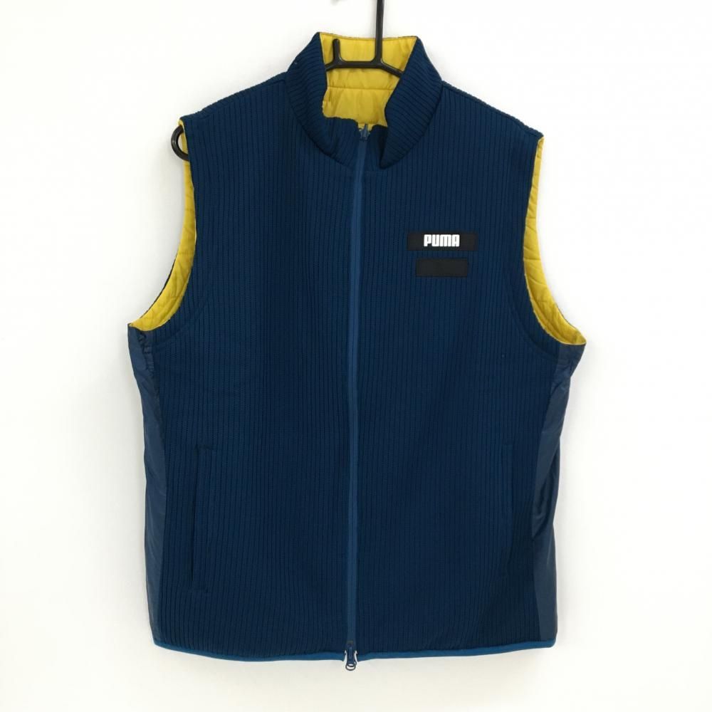 中綿リバーシブルベスト イエロー