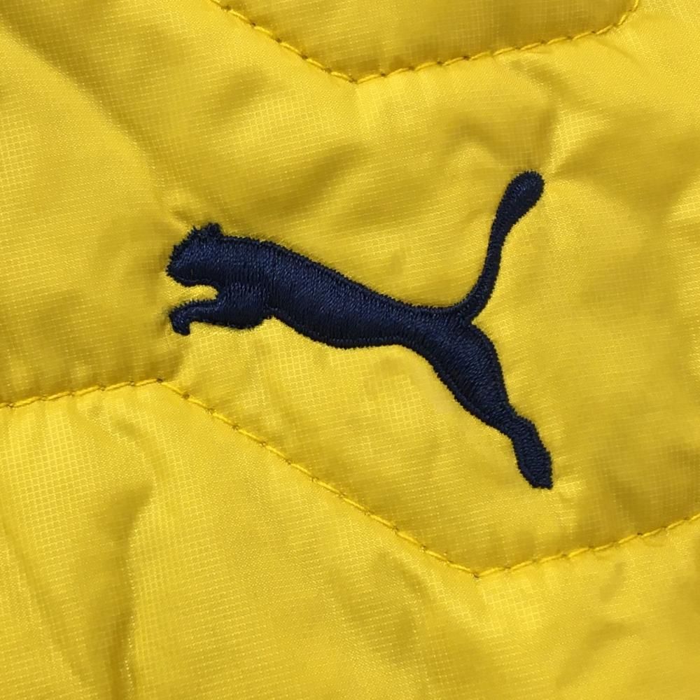 最大60％OFF！ プーマ 中綿リバーシブルベスト イエロー 裏ニットネイビー WINDCELL メンズ L ゴルフウェア PUMA