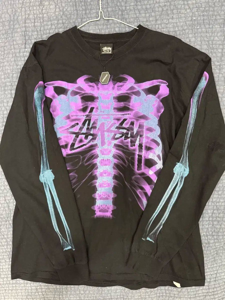 STUSSY リップ ケージ ロングスリーブ Tシャツ ブラック XL