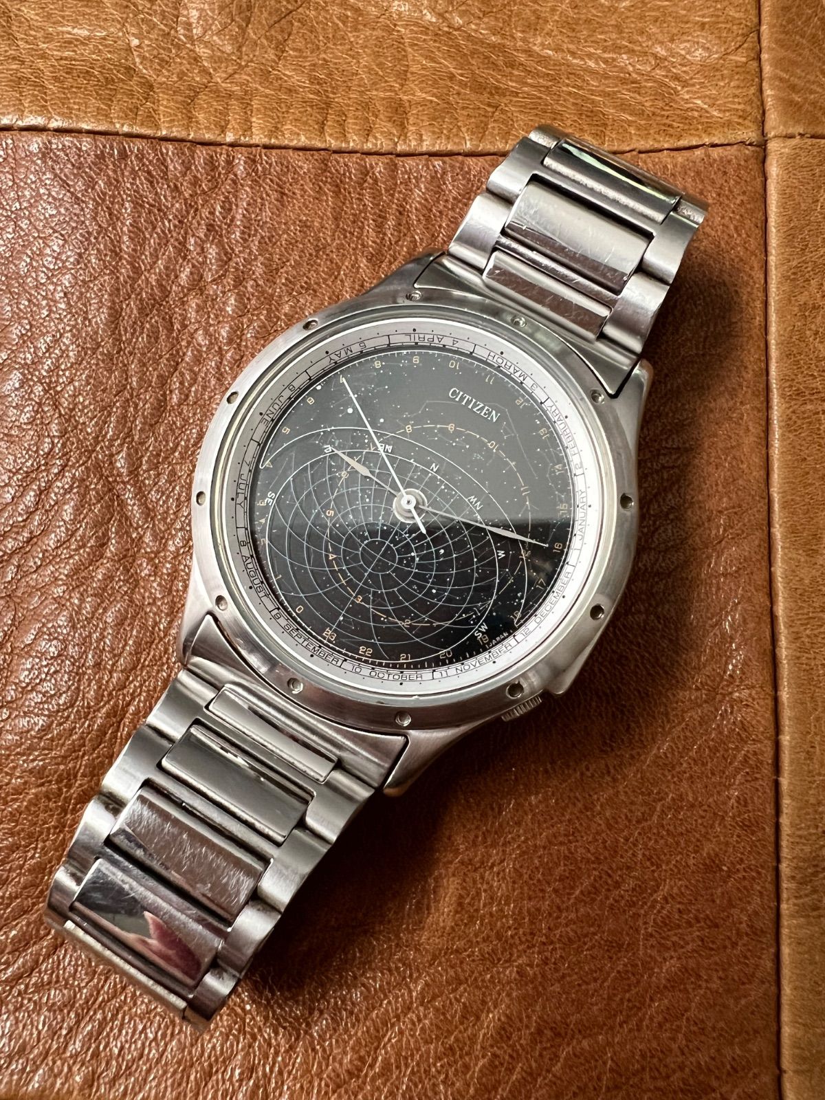 シチズン コスモサイン メンズ 天体観測 星空 稼働品 アンティーク 時計