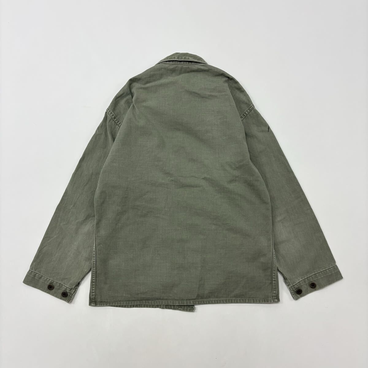 40s Vintage USMC P-41 HBT WORK JACKET US MARINE CORPS ヘリンボーン ユーティリティ カバーオール ジャケット ミリタリー 711-0320