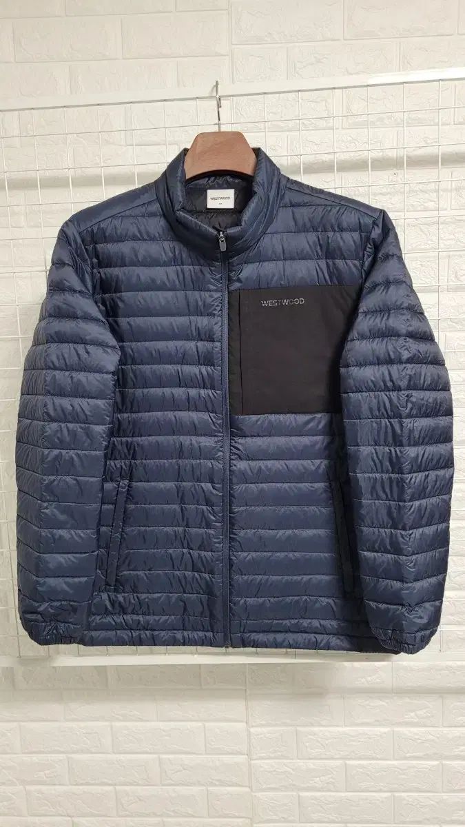 105 ヴィヴィアン ウエストウッド ブルーネイビー ブラックポケットディテール グースダウン 軽量ダウンジャケット XL