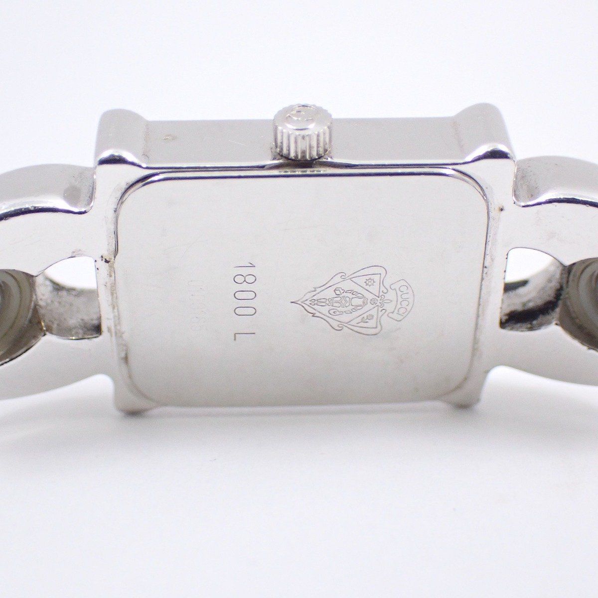 グッチ 1800L クォーツ レディース 腕時計 シルバー色 白文字盤 交換用