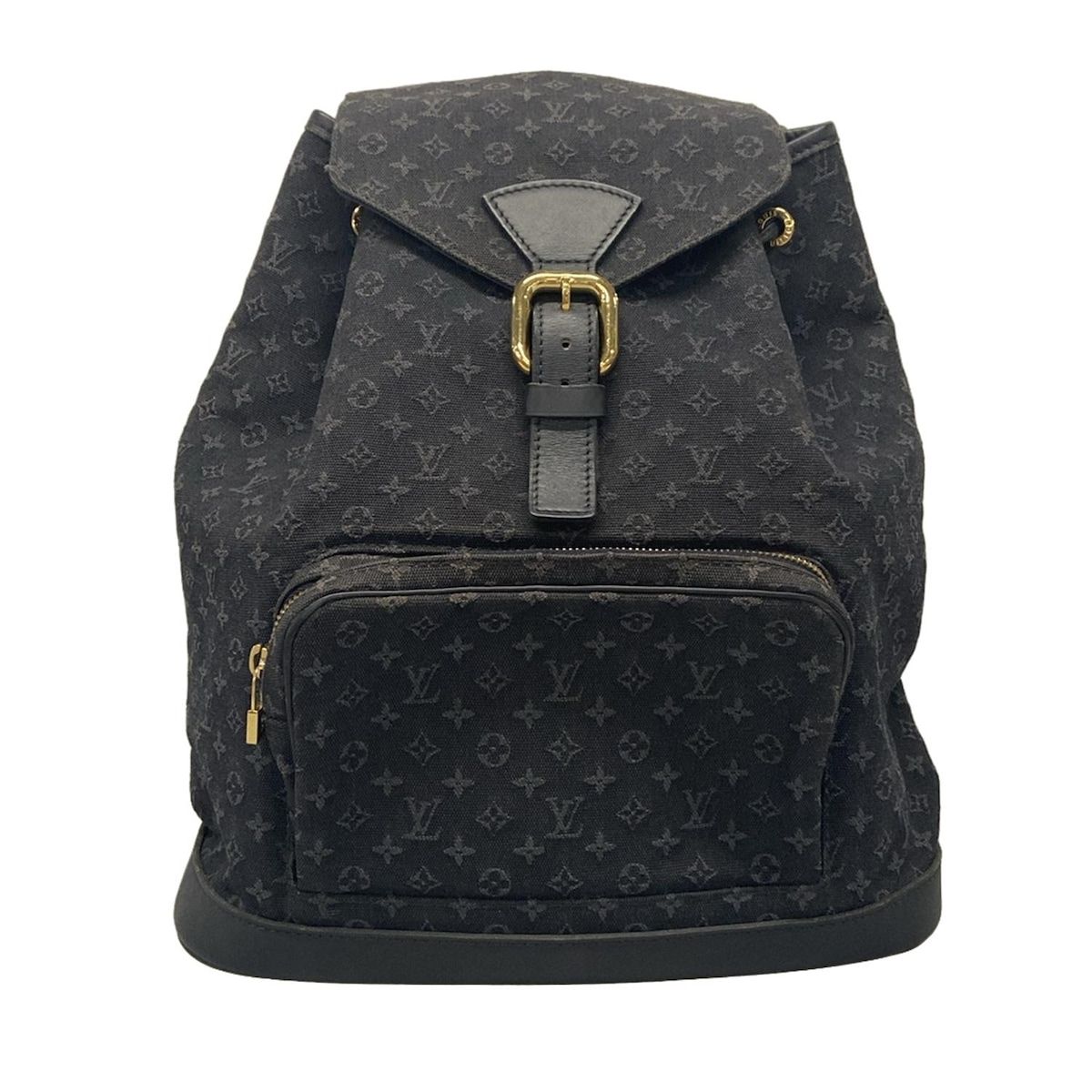 LOUIS VUITTON ルイヴィトン リュックサック モノグラムミニ モンスリ M92455 TSTブルー レザー