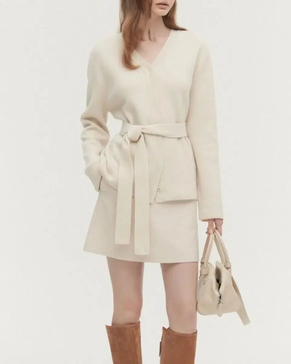 シエ リー ベルト付き カーディガン 23Fw