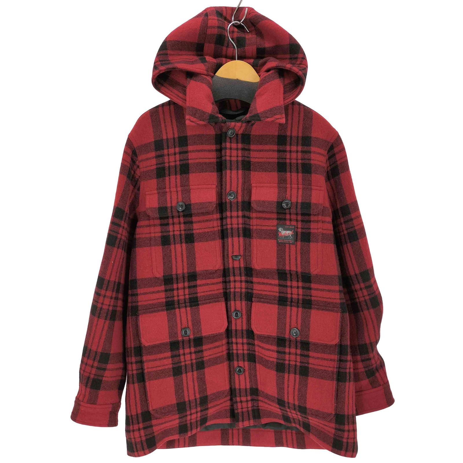 ウールリッチ WOOLRICH Black Label PLAID CRUISER HOODED JACKET メンズ JPN M
