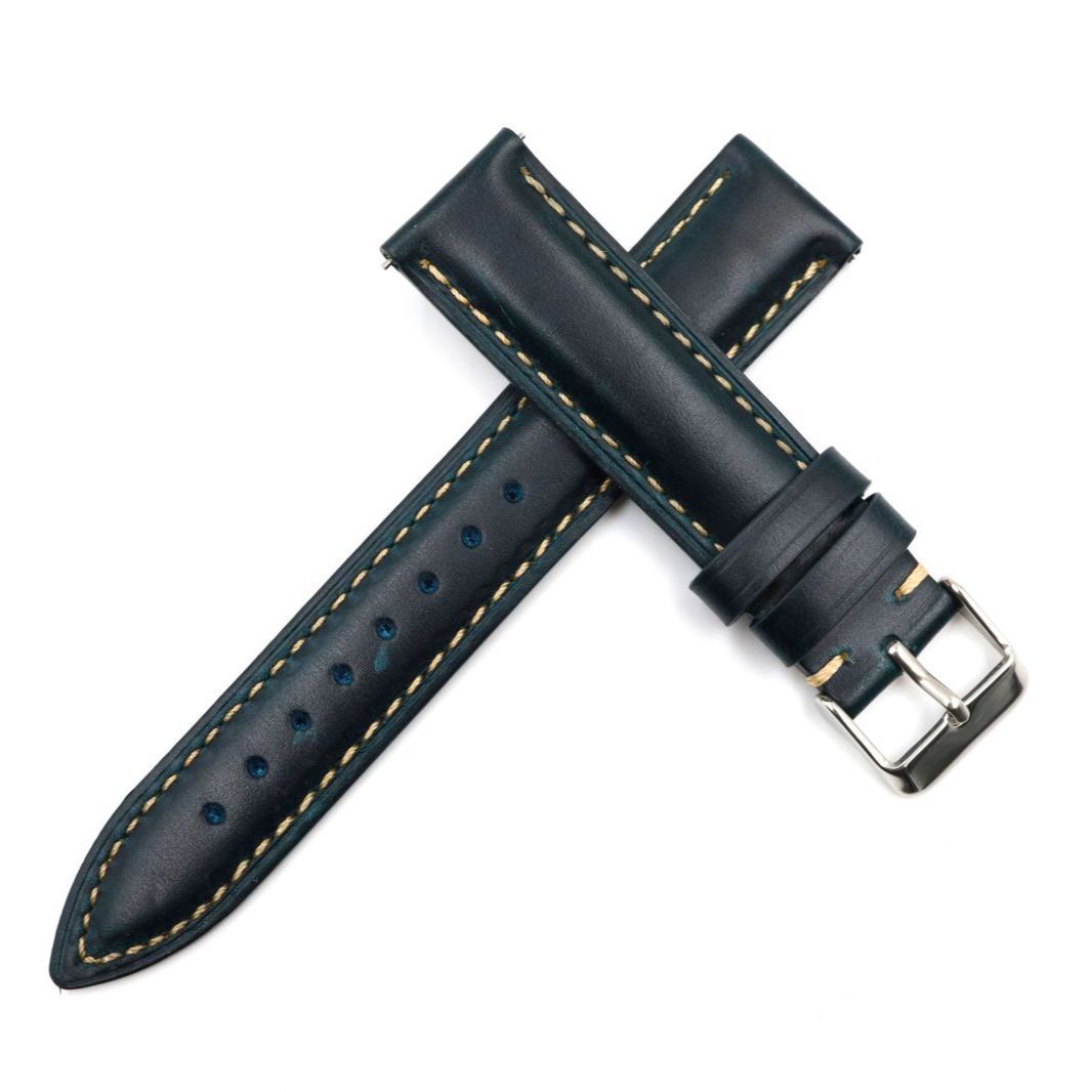 新品　ブライトリング　レザー 時計ベルト ネイビー　22mm 新品 ブライトリング レザー 時計ベルト ネイビー 22mm 9*便様