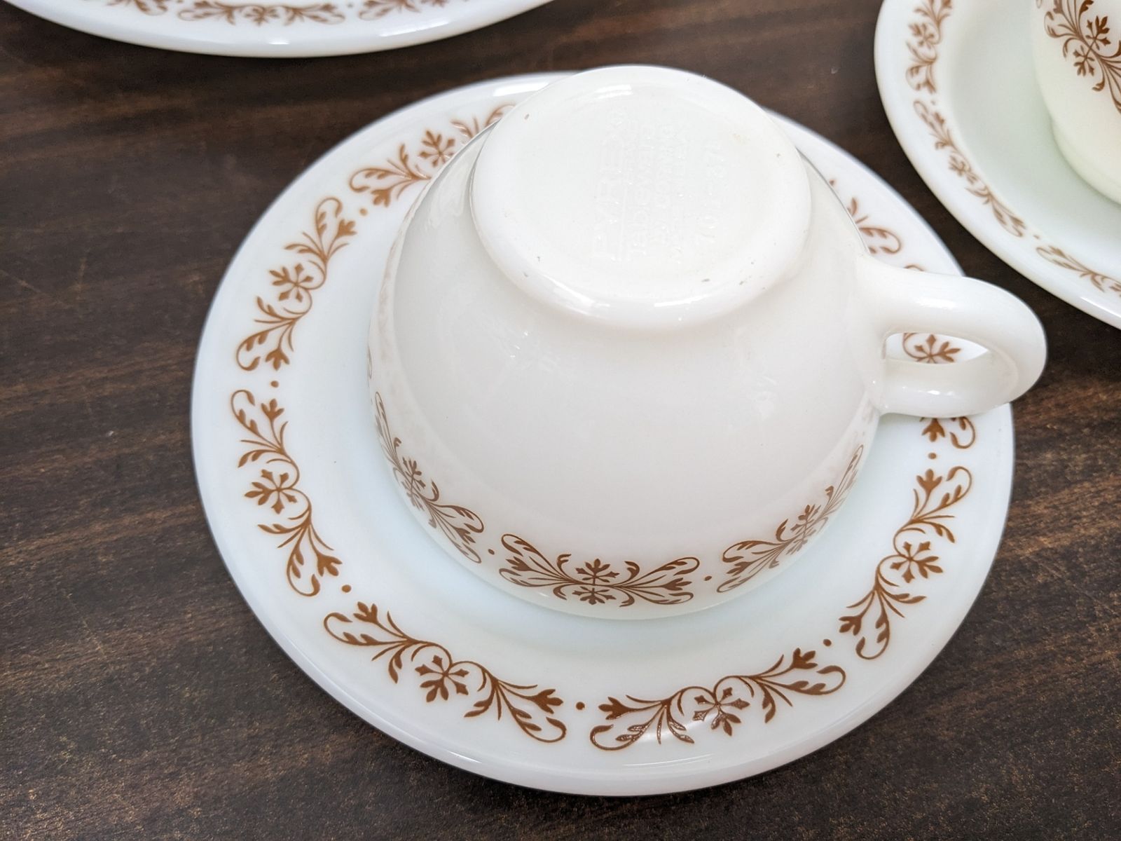 パイレックス カッパーフィリグリー ペアセット カップ＆ソーサー プレート2種 WWW_OPDRERGINERDOGAN_COM