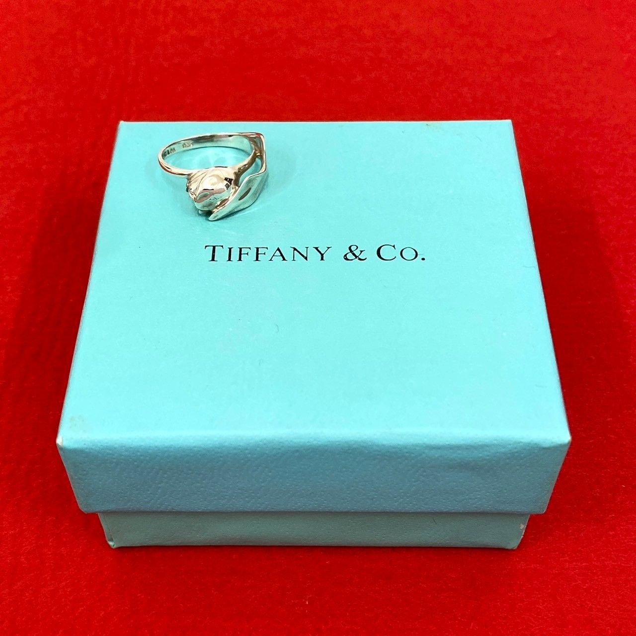 品 TIFFANY-Co. ティファニー チューリップ リング シルバー925 指輪 9号 小物 レディース 21114
