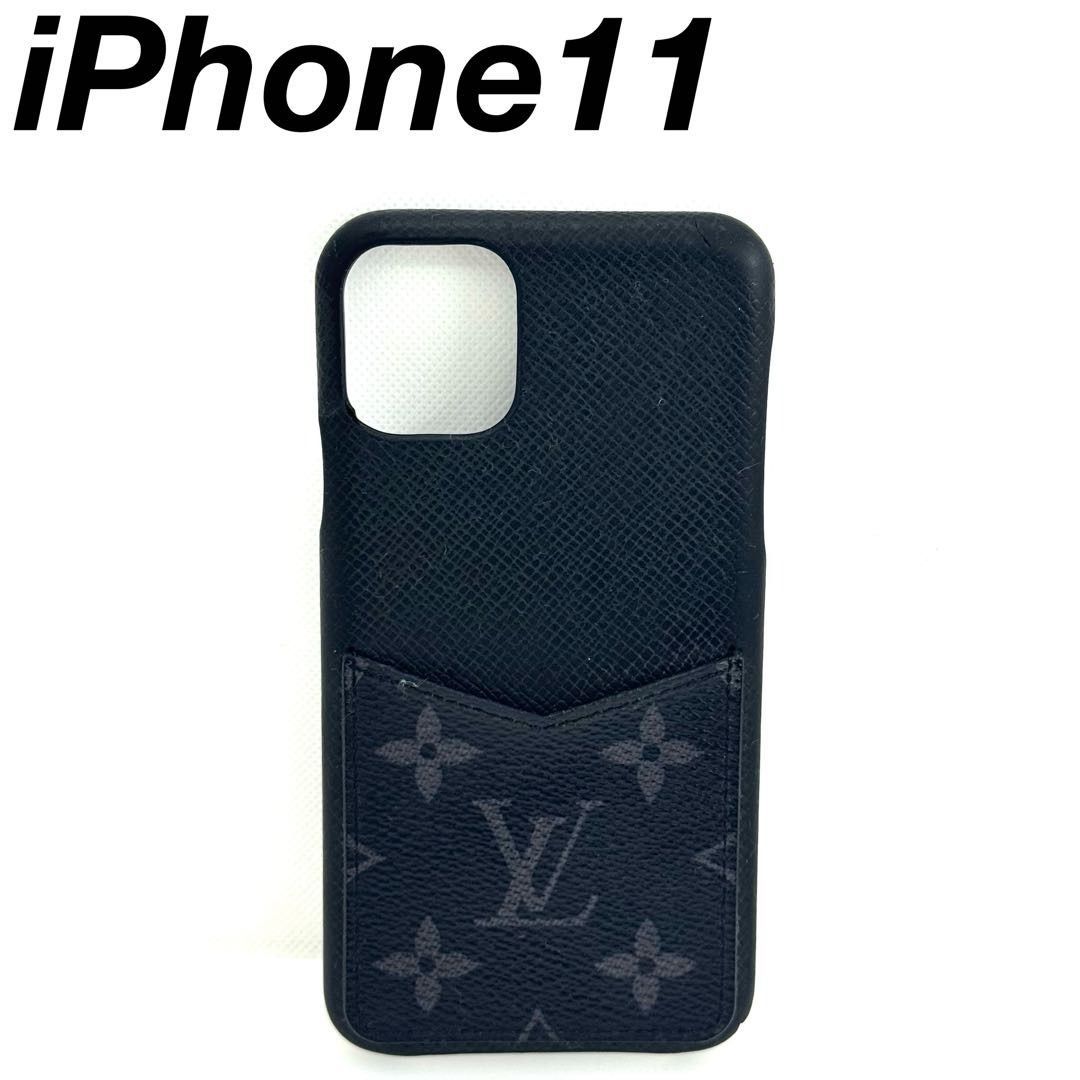 ルイヴィトン iPhone11 モノグラム 黒 スマホケース 083228