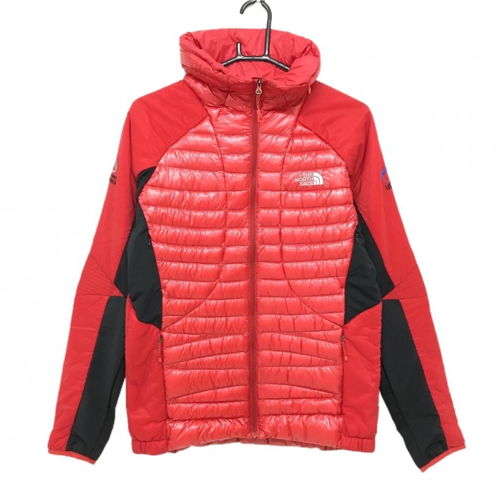 ザノースフェイス ダウンジャケット レッド×黒 韓国モデル サミットシリーズ UIAA メンズ 95 ゴルフウェア THE NORTH FACE