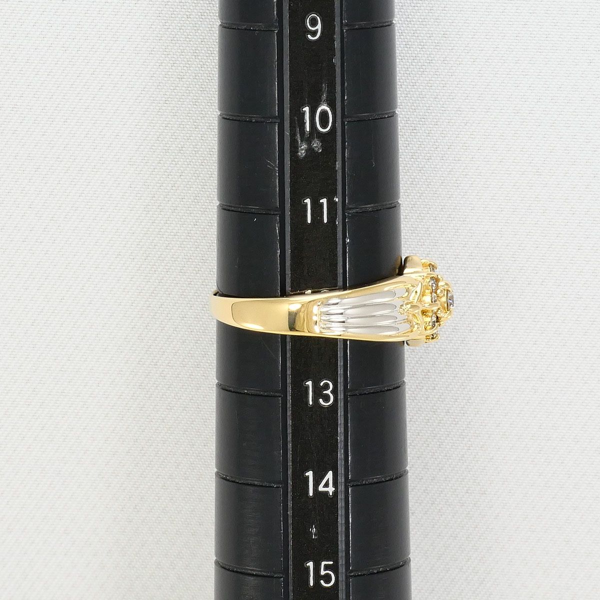  PT 900 プラチナ K 18 YG リング 指輪 12号 ダイヤモンド 0.24 ct 総重量約3.0 g リング 指輪 アクセサリー