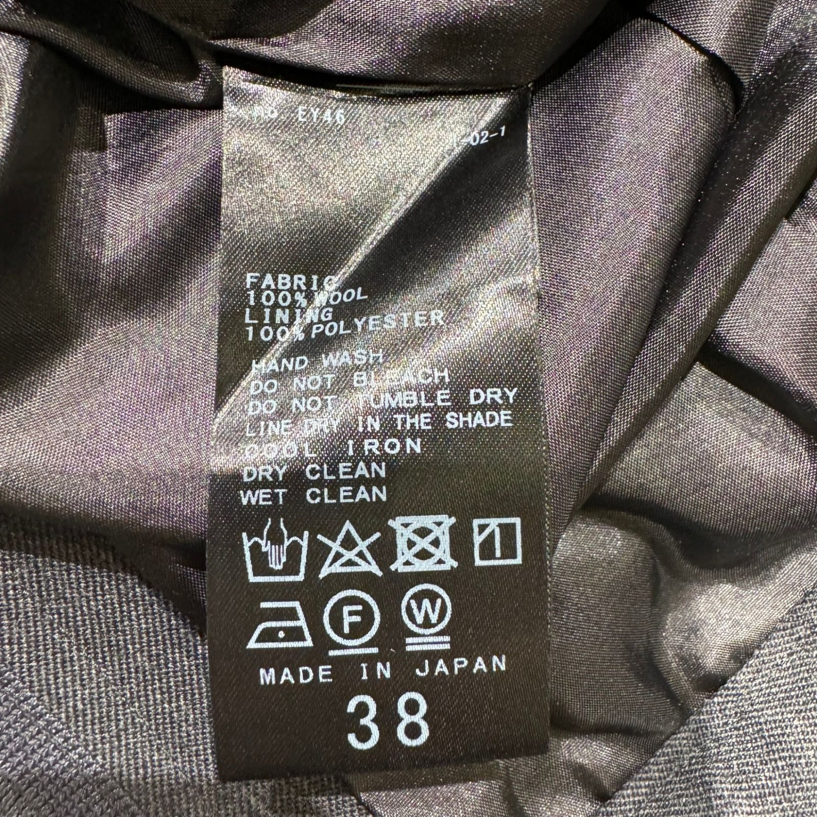  Plage プラージュ ④ WOOL TWILL SLAX レディース グレー 38 スラックス パンツ