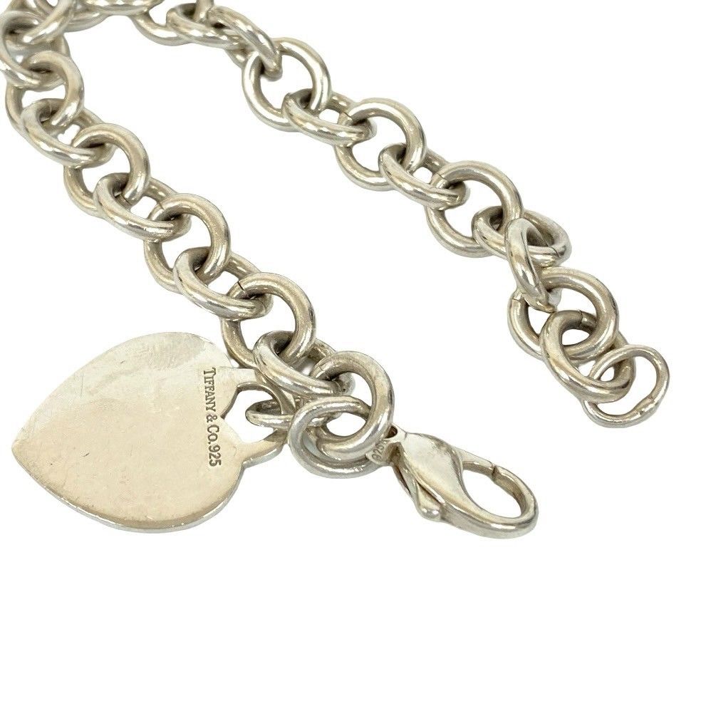 箱 袋付 TIFFANY-Co. ティファニー リターントゥ ハートタグ シルバー925 ブレスレット チェーン バングル シルバー 26947