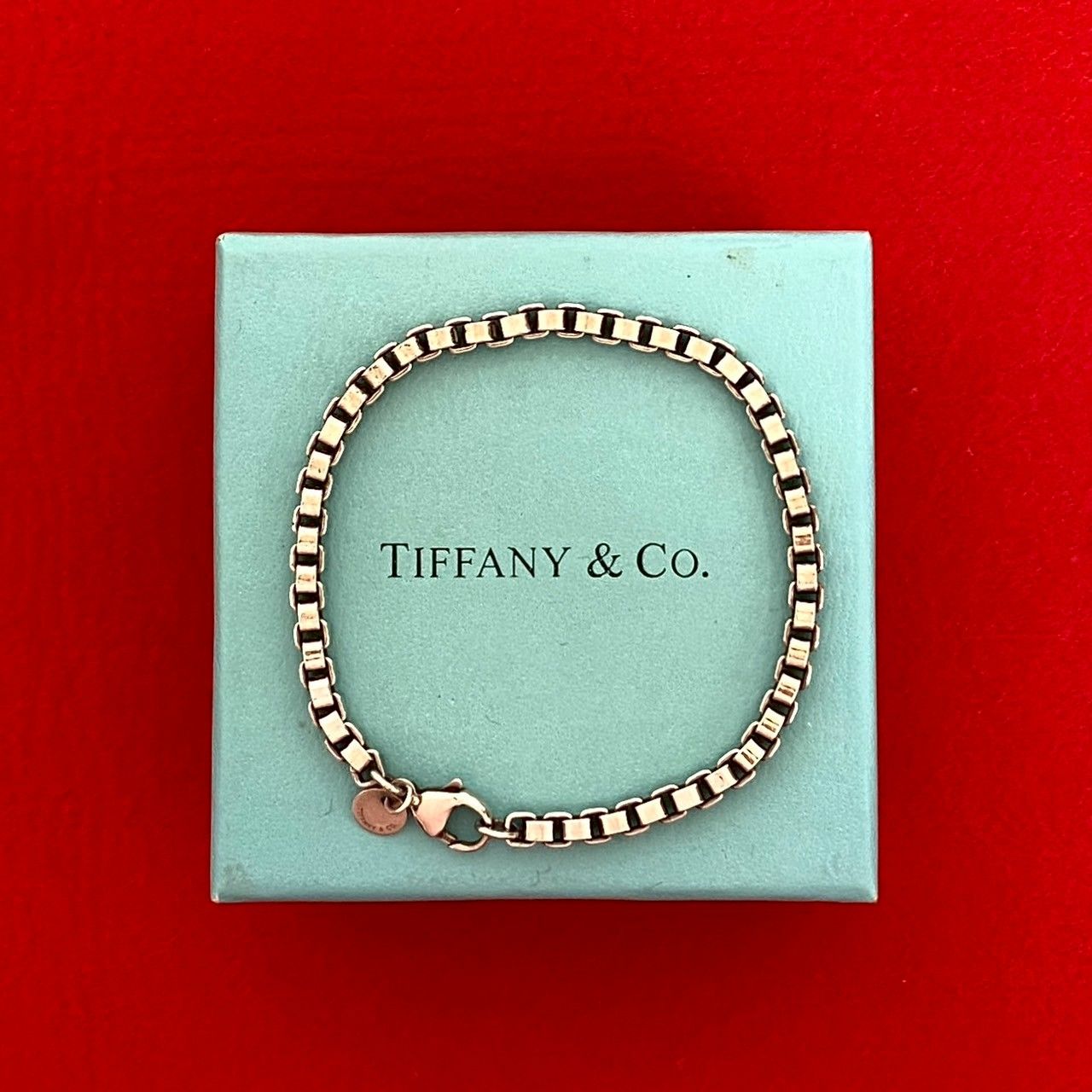 TIFFANY-Co. ティファニー ベネチアン ブレスレット シルバー925 チェーン バングル 小物 シルバー 25456