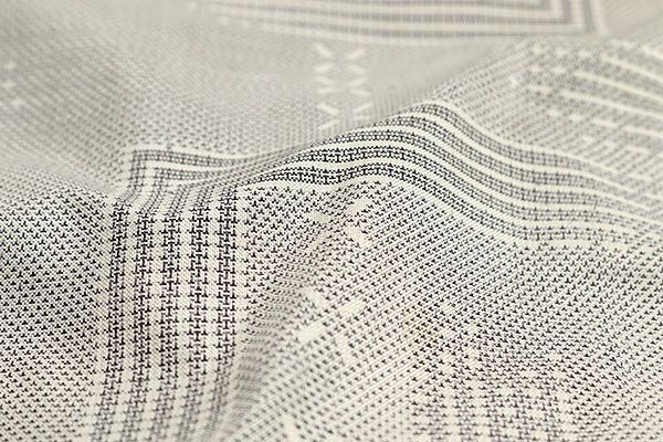  kta 2620 超 桑原啓之介 手織 本場 白大島 紬 着尺 九マルキ 白絣 高邁 お仕立て付き １ヶ月半～２ヶ月で発送 紬 着物