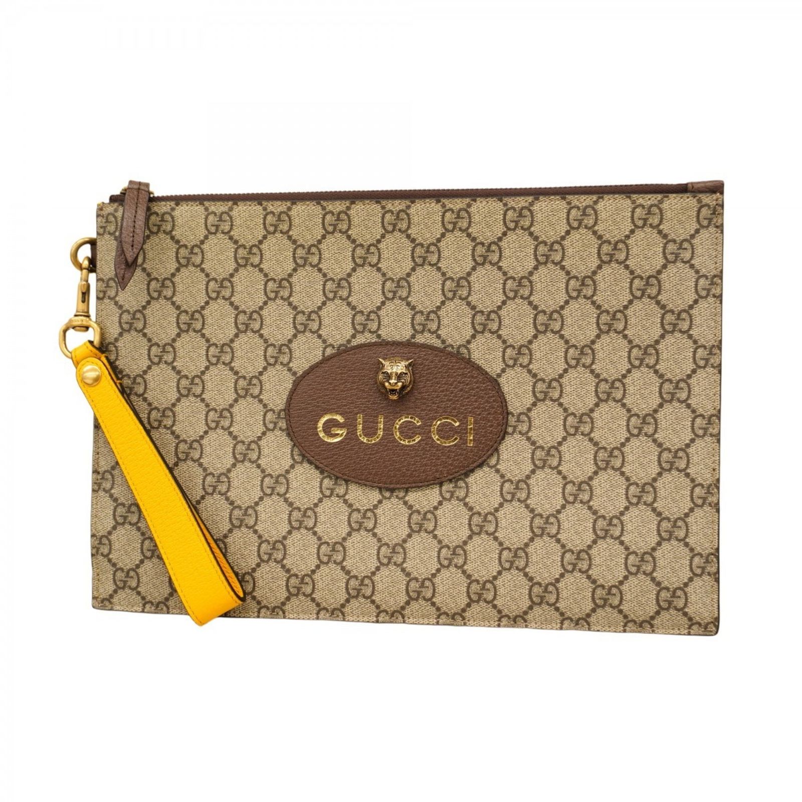 グッチ Gucci グッチ クラッチバッグ GGスプリーム 473956 ブラウン メンズ