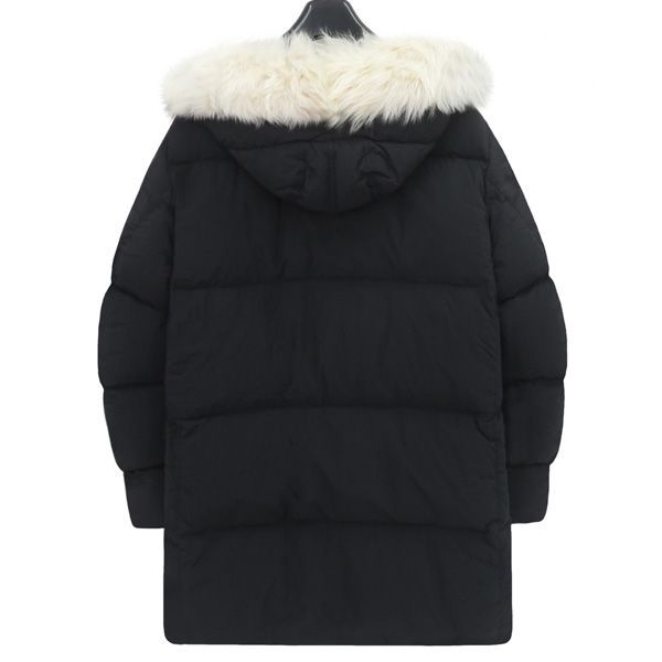 サイズ48 TEN-C テンシー HEAVY DOWN PARKA ヘビーダウン コート 黒 ブラック ファー付き 定価21万 47527