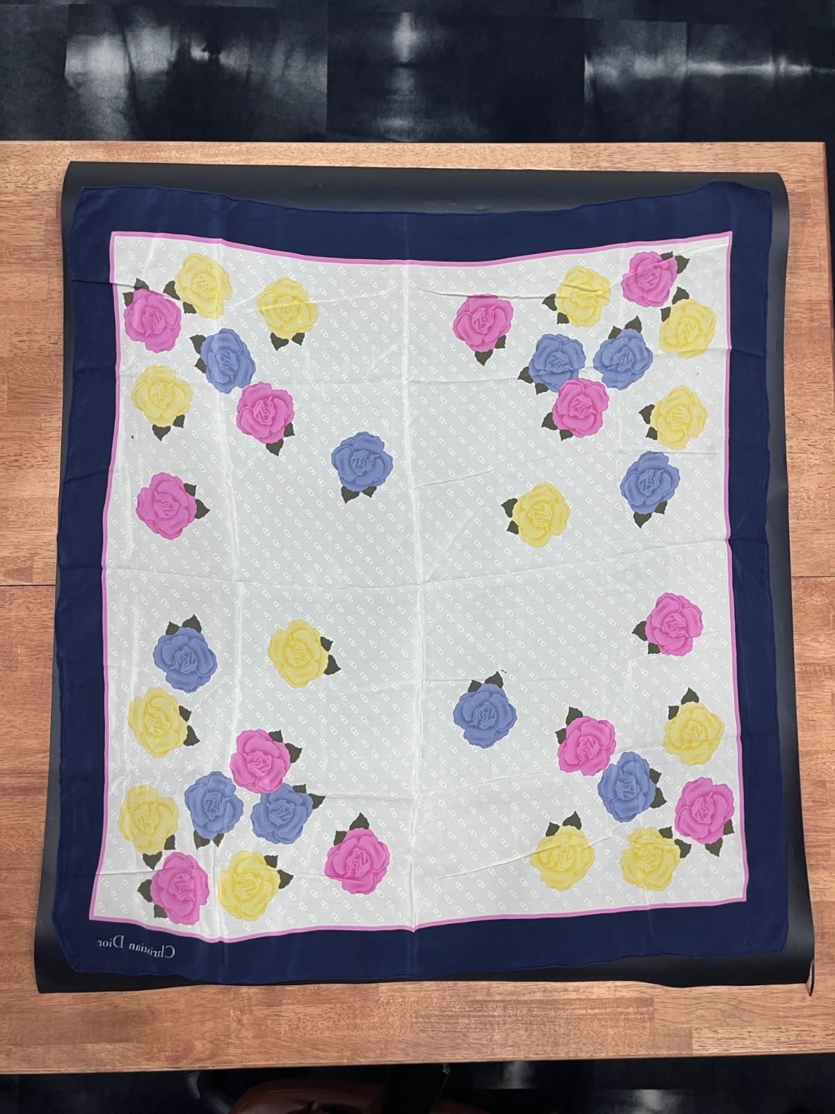 クリスチャンディオール スカーフ ストール 花柄