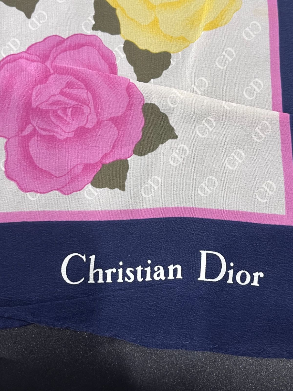  クリスチャンディオール スカーフ ストール 花柄 バンダナ スカーフ 小物