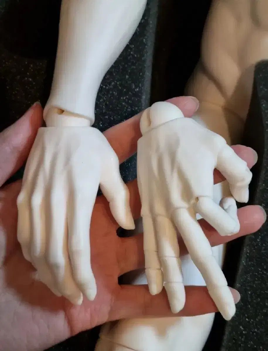 球体関節人形 rsドール 76 関節手 白