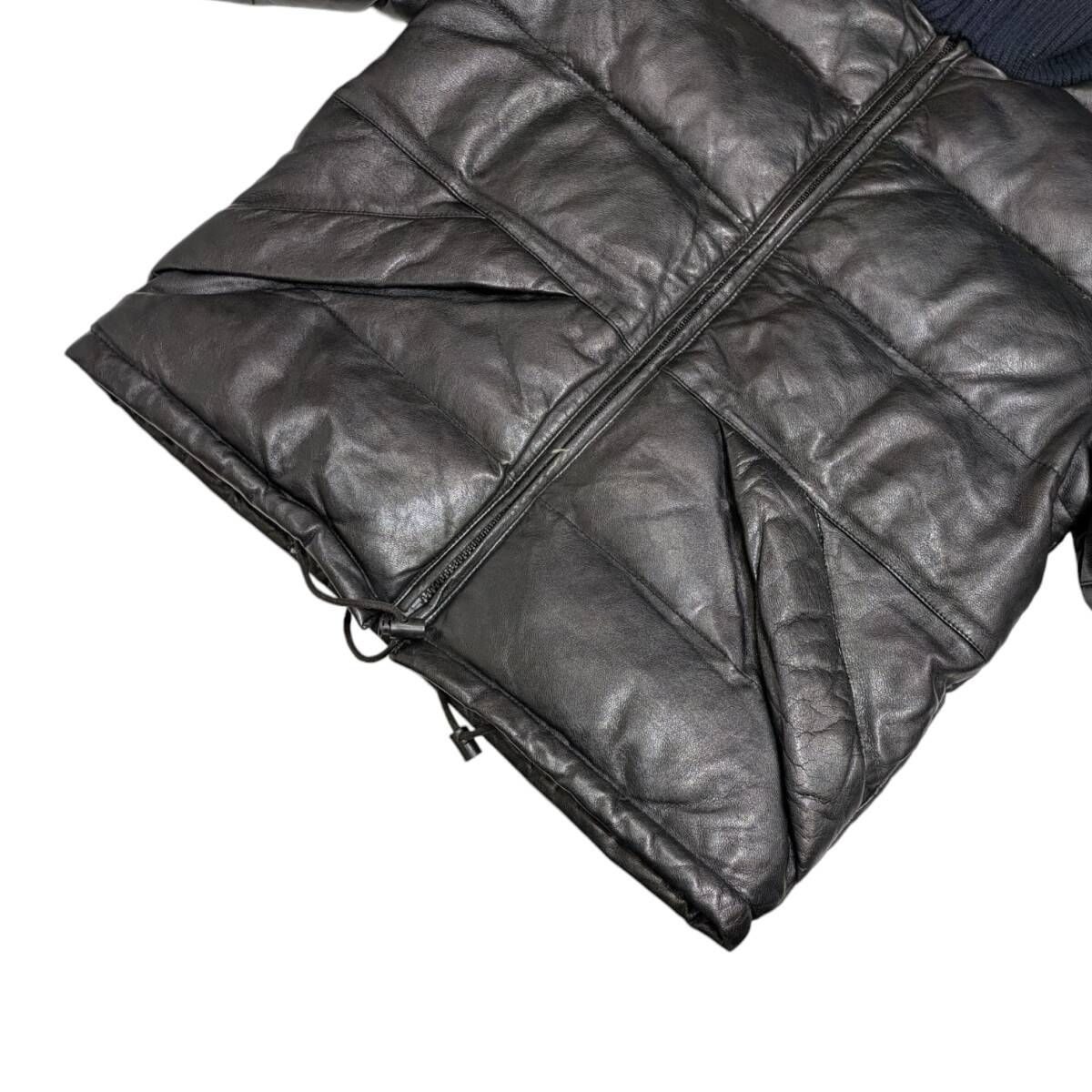 ラムレザー ダウンジャケット