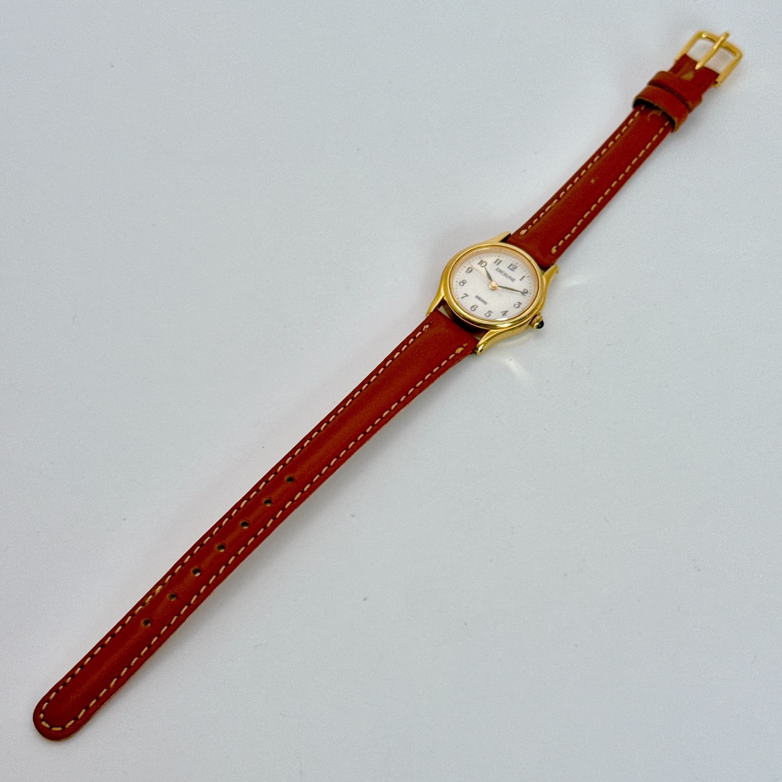 C069【電池交換済】SEIKO Exceline セイコー エクセリーヌ ゴールド