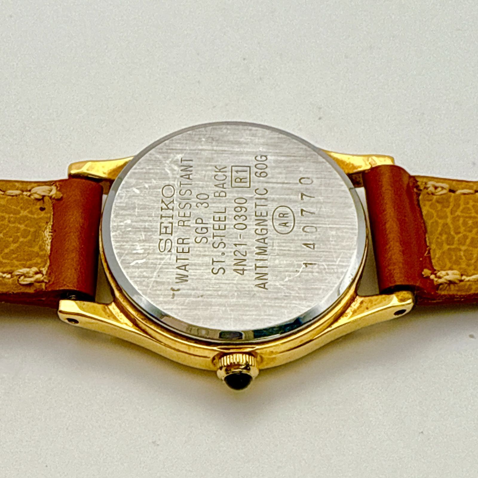 【美品】SEIKOセイコーExcelineエクセリーヌオーバル型ゴールドカラー C069【電池交換済】SEIKO Exceline セイコー エクセリーヌ ゴールド