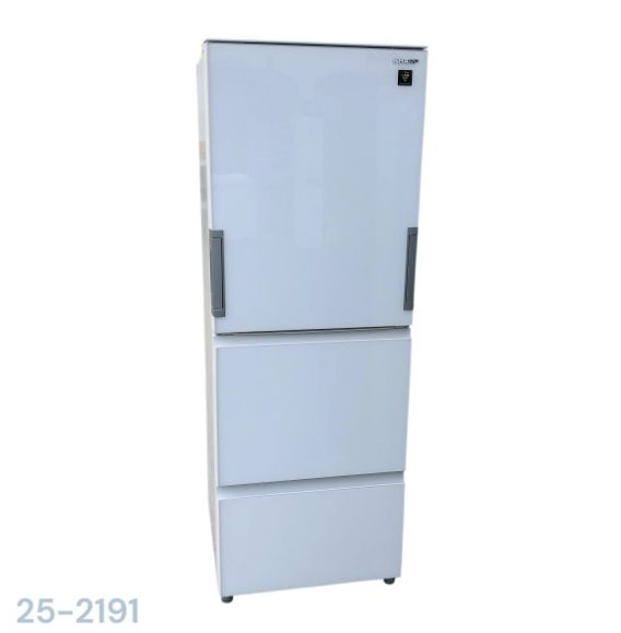 25-2191【中古】シャープ 350L 冷凍冷蔵庫 SJ-GW35F-W 2020年製 SHARP