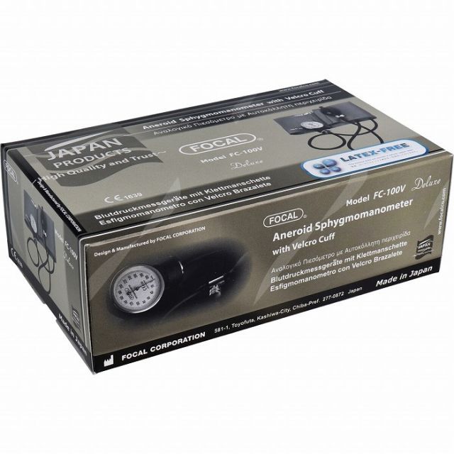 種類3 3個 ＦＯＣＡＬ アネロイド血圧計 ＦＣ-１００Ｖ コットンカフ