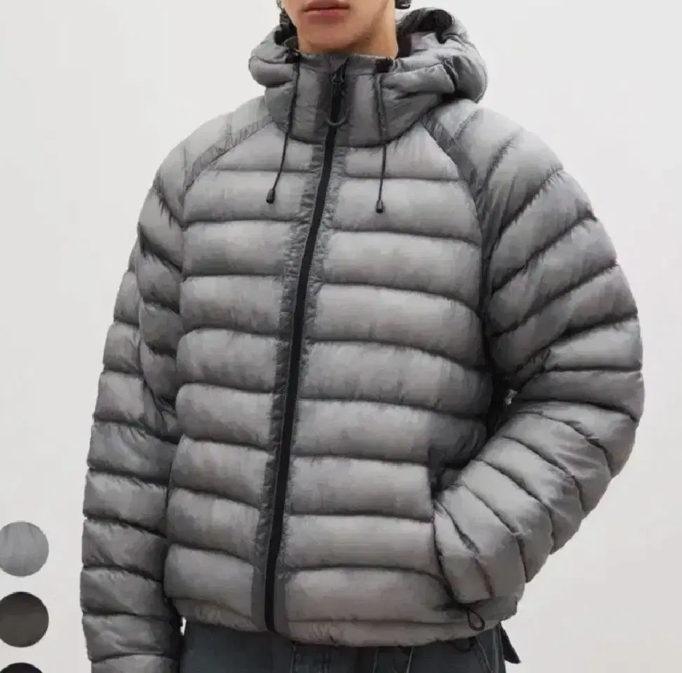 XL SUARE ライト シアーシェル 軽量ダウン アウター グレー