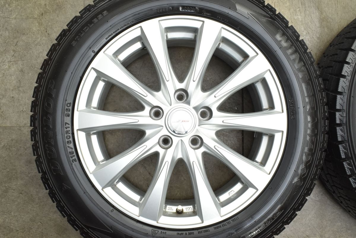  バリ溝 Joker 17 in 7 J 48 PCD 114 3 ウィンターマックスWM 02 215 60 R アルファード ヴェルファイア カローラクロス C HR アテンザ 17インチ タイヤ ホイールセット