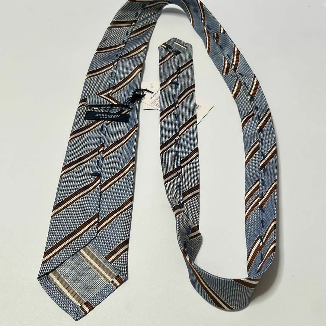 BURBERRY ノバチェック ライトブルー ネクタイ 4-143.50 - メルカリ